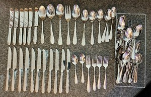 lot 209 image: Variety of Flatware by Various Makers Including Reed and Barton