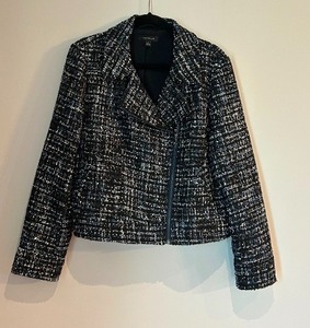 lot 389 image: Ann Taylor Sequin Cropped Zippered Jacket