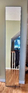 lot 393 image: Large Green Framed Wall Mirror