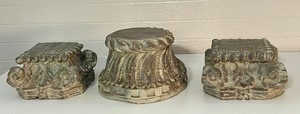 lot 395 image: Three Resin Decorative Plant Stands