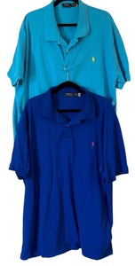 lot 387 image: Pair of Mens Short Sleeve Ralph Lauren Polo Shirts
