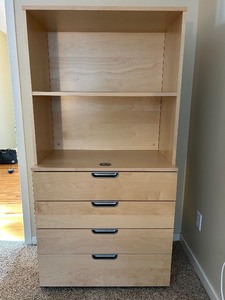 lot 24 image: IKEA Giant Four Drawer Bookshelf