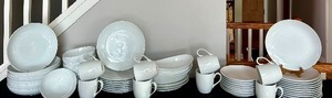 lot 24A image: Large Collection of Crate and Barrel Dishes in White