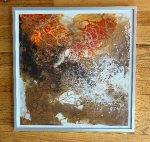 lot 100 image: Gorgeous Signed and Numbered Framed Abstract Artwork