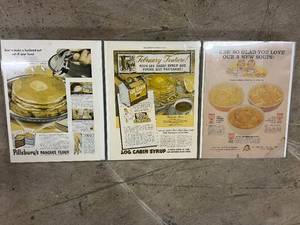 3 Framed Panels of the Saturday Evening Post
