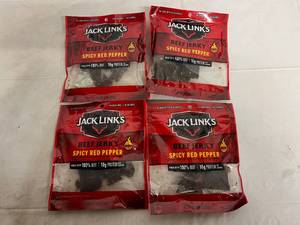 4 Bags of Jack Links Spicy Red Pepper Beef Jerky