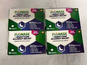 4 Boxes of Flonase Nighttime Allergy Relief