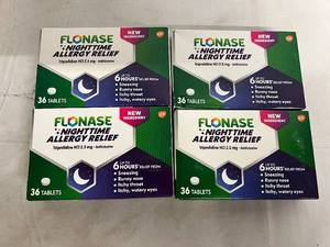 4 Boxes of Flonase Nighttime Allergy Relief