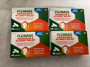 4 Boxes of Flonase Headache & Allergy Relief