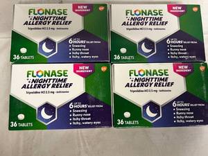 4 Boxes of Flonase Nighttime Allergy Relief