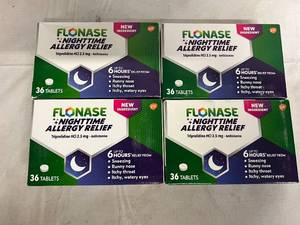 4 Boxes of Flonase Nighttime Allergy Relief
