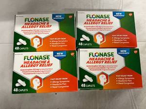 4 Boxes of Flonase Headache & Allergy Relief