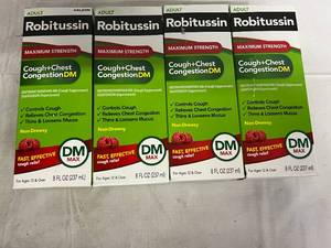4 Bottles of Robitussin CoughChest Congestion