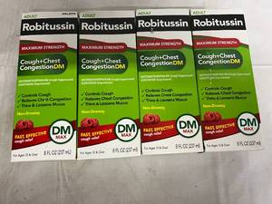 4 Bottles of Robitussin CoughChest Congestion