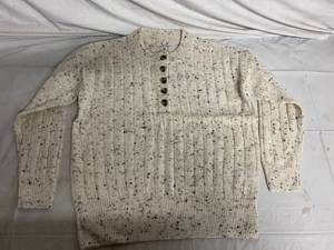 Madewell Donegal Bowden Henley Button Sweater - XS