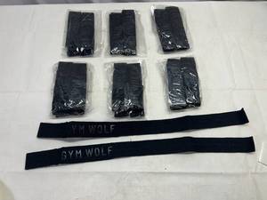 6x Gym Wolf Lifting Straps
