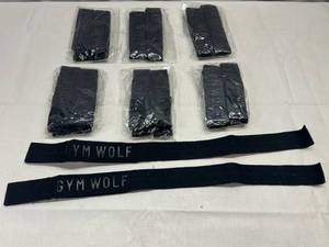 6x Gym Wolf Lifting Straps