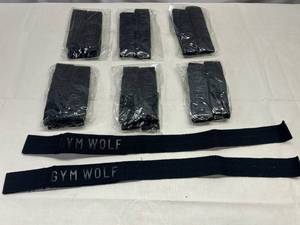6x Gym Wolf Lifting Straps