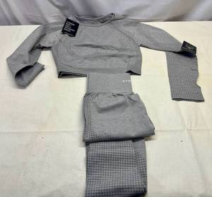 Gym Wolf Yoga Set-Gray-large