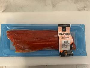 L. 2.31lb Frozen Sockeye Salmon Skin on Fillet