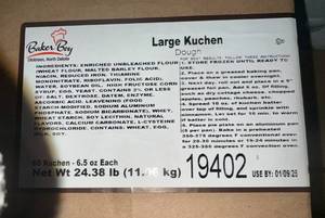 D. 60x 6.5oz Large Kuchen Dough