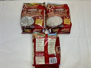 F. 3x24oz Ore-Ida Homestyle Steam N Mash