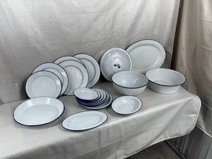 lot 26 image: Metal Plate and Bowl Set