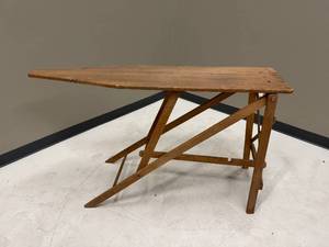 lot 33 image: Foldable Wooden Ironing Board