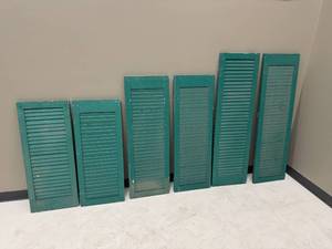 lot 35 image: Antique Wooden Shutters