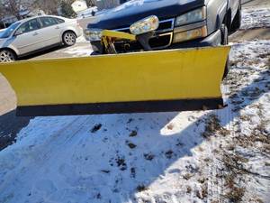 Meyer snow plow blade with power angling 76 x 25 t