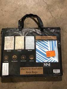 lot 36 image: MSI Machine Washable Area Rug Customer Returns See Pictures