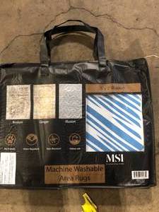 lot 10 image: MSI Machine Washable Area Rug  Customer Returns See Pictures