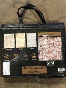 lot 37 image: MSI Machine Washable Area RugCustomer Returns See Pictures