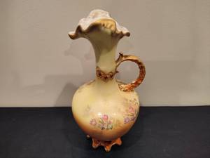 lot 8 image: Vintage Porcelain Floral Pitcher