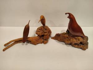 lot 39 image: Two Wood Animal Carvings