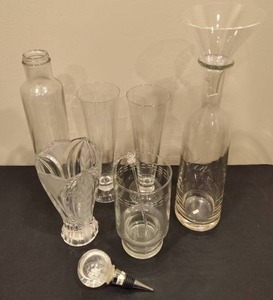 lot 84 image: Assorted CrystalGlass Vases & Barware