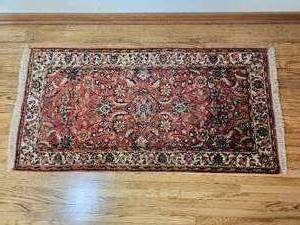 lot 24 image: Indo Sarouk Styled Area Rug