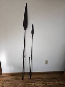 lot 28 image: 20th Century African Iron Pointed Spears, as