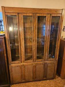 lot 16 image: MCM Cane Panel China Hutch