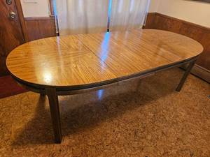 lot 11 image: MCM Burlington House Dining Table with Cane Detail