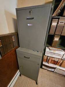 lot 168 image: Vintage Multiplex Fire Locker on Casters