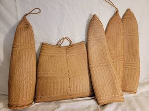 lot 35 image: Kenyan Traditional Woven Coconut Sieves with Bag - (5)