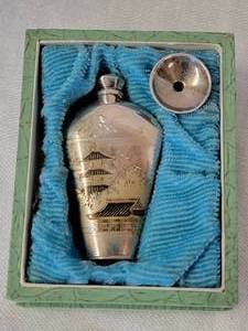 lot 181 image: Japanese Sterling Silver Engraved Perfume Bottle