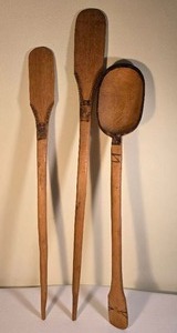 lot 40A image: Breathtaking African Primitive Fine Art Carved Mixing Spoon Collection - (3)