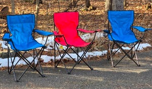 lot 330 image: Portable Canvas Folding Camping Chair Collection - (3)