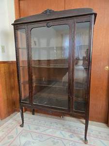 lot 301 image: Gorgeous Antique Carved Display Case