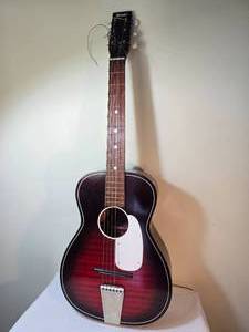 lot 341 image: Mitchel Rich Cherry Finish Acoustic Guitar