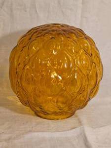 lot 354 image: Antique Amber Globe Shade