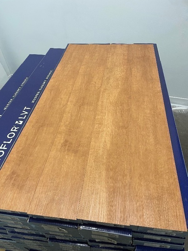 lot 208 image: 360 SF of Premium 20mm Wear Layer LVP Planks flooring  6x48 - Golden Valley - G16