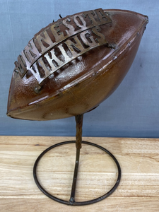 lot 71 image: Minnesota Vikings Metal Display NFL Football K